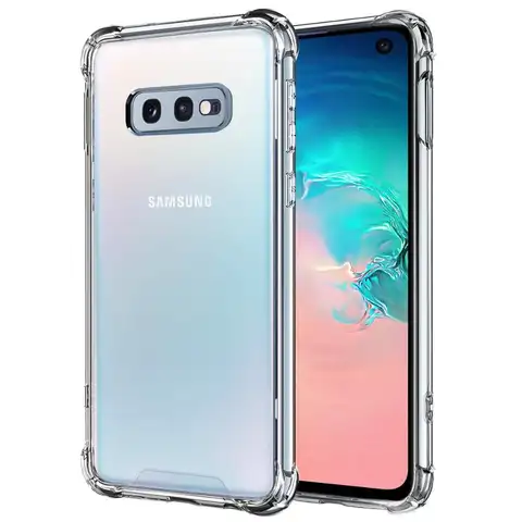Crystal Soft Case For Samsung Galaxy S10e 5.8" Reinforced Corners Silicone Back Cover Rubber Bumper Protective Cases SM-G970F/DS