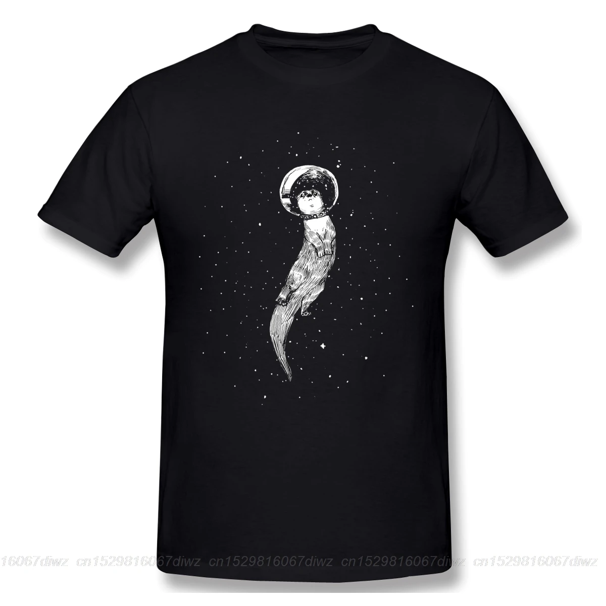 Drifting In Otter Space black T Shirt homme T-Shirt Tees Pure Cotton Amazing Short Sleeve best gift