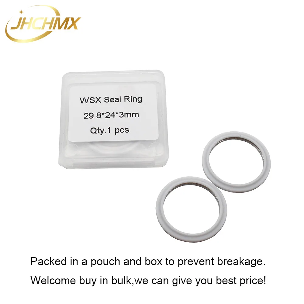 JHCHMX WSX Dichtung Ring 30*5mm Schutz Windows Verwendet Frühling Dichtung 29,8*24*3mm für WSX NC30 KC15 Faser Kopf