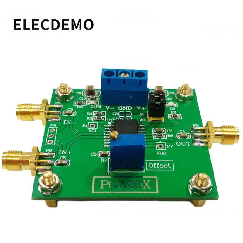 PGA205 Module Digital Gain Amplifier PGA204 Instrumentation Amplifier Bias Adjustable Low Offset