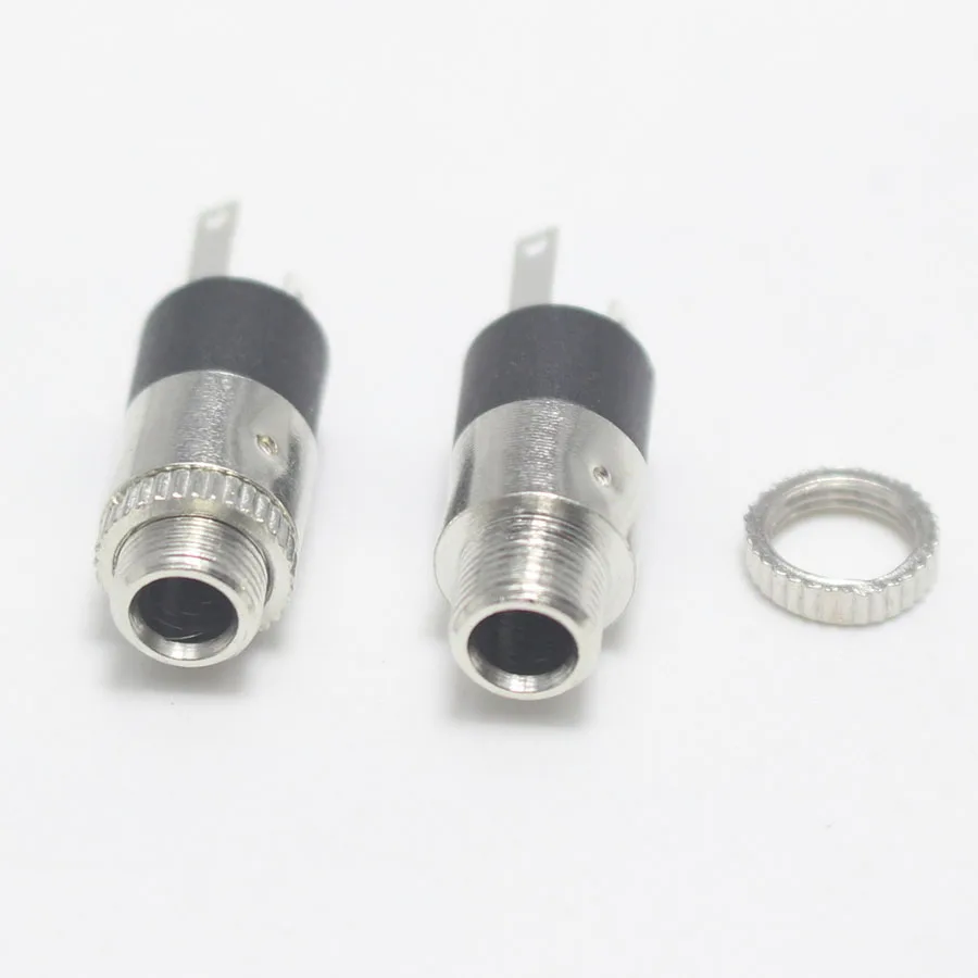 5pcs PJ392 3.5MM Stereo Female Sockect Jack with Screw 3.5 Audio Headphone Connector PJ-392 DIY Repair Connector