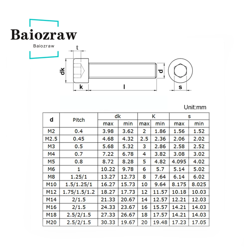 مسدس المقبس المسمار كأس رئيس الترباس المسمار M3 M4 M5 12.9 الصف الكربون الصلب ألين المسمار Din912 عرافة المسمار مع مفتاح ثلاثية الأبعاد أجزاء الطابعة #4