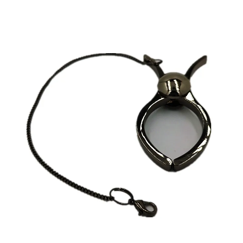 Zinc Alloy Material Metal Gloves Clip with chain Golden and Silver