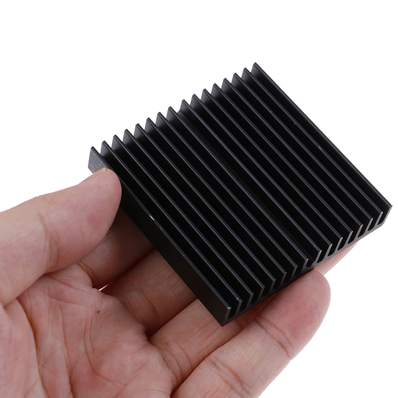 1pcs 60*60*10mm Black Aluminum Radiator Motherboard Chip Heatsink