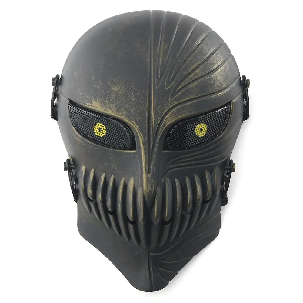 Death Ichigo Kurosaki Bleach Skull Tactical Full Face Mask Military Hunting Shooting Airsoft Paintball Halloween Party Cosplay