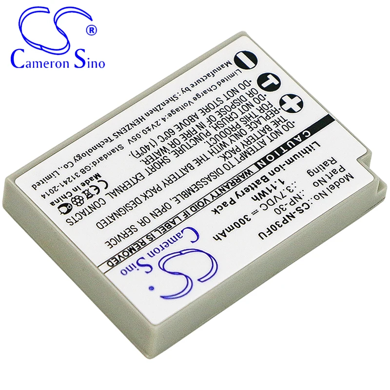 CameronSino Pin Dành Cho Máy Ảnh KTS Fujifilm FinePix F440 Finepix F440 Zoom Finepix F450 Zoom Phù Hợp Với Máy Ảnh Fujifilm NP-30 Pin Máy Ảnh 300MAh