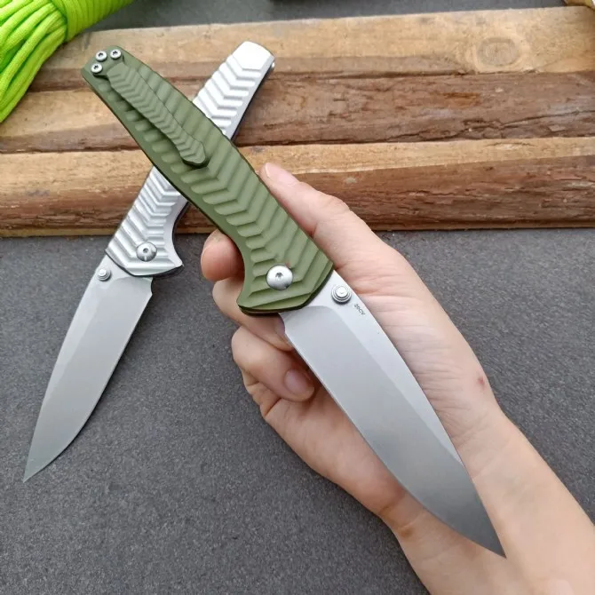 Butterfly BM781 Folding Knife Aluminum Alloy Handle Stone Wash D2 Blade Pocket Hunting Tactical EDC Tool Camping Knives Gift