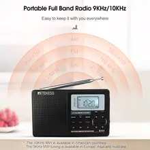 Full Band Radio FM MW SW DSP Portable Black #2