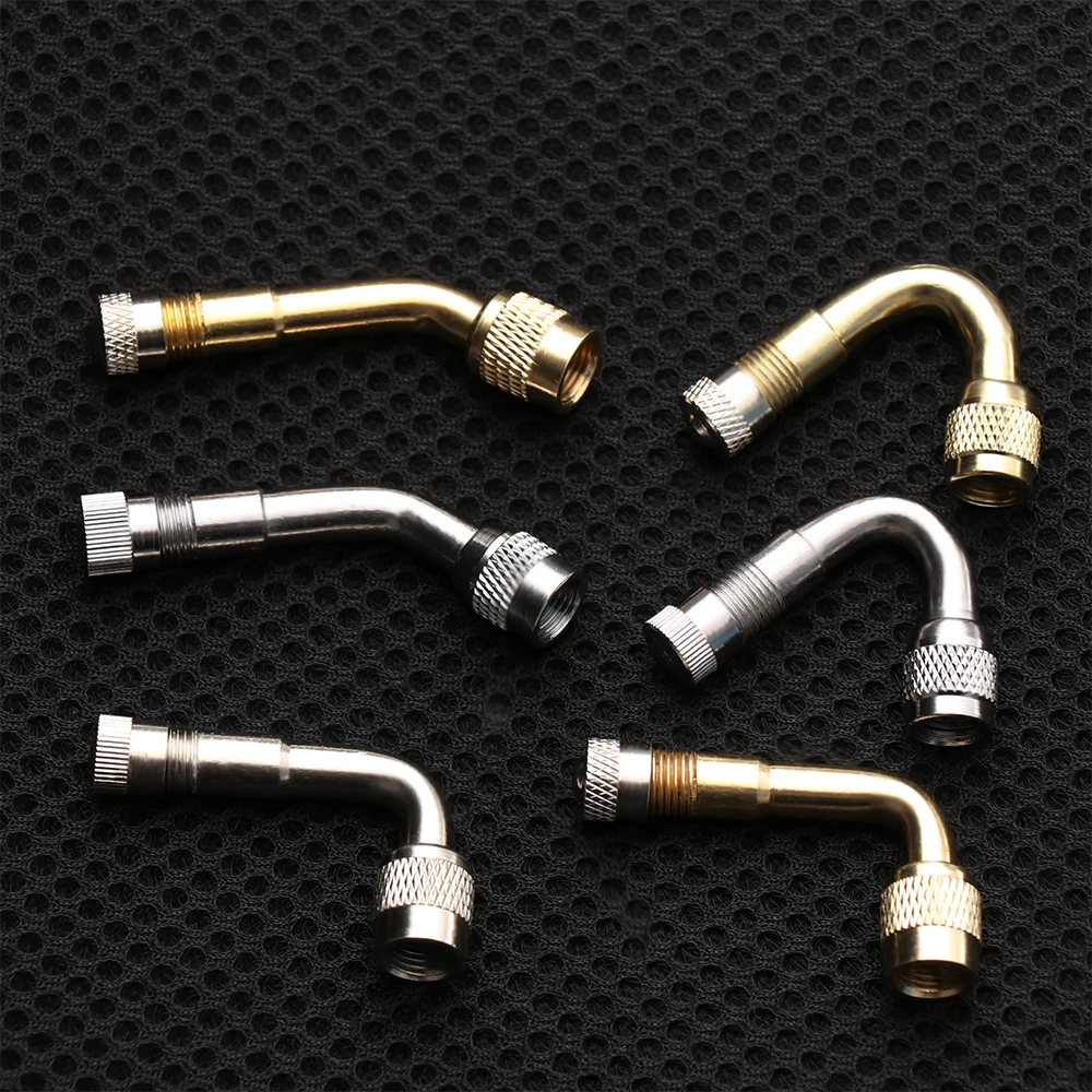 1/2pcs 45/90/135 Degree Angle Brass Air Tyre Valve Stem with Extension Adapter High Quality for Car Truck Motorcycle