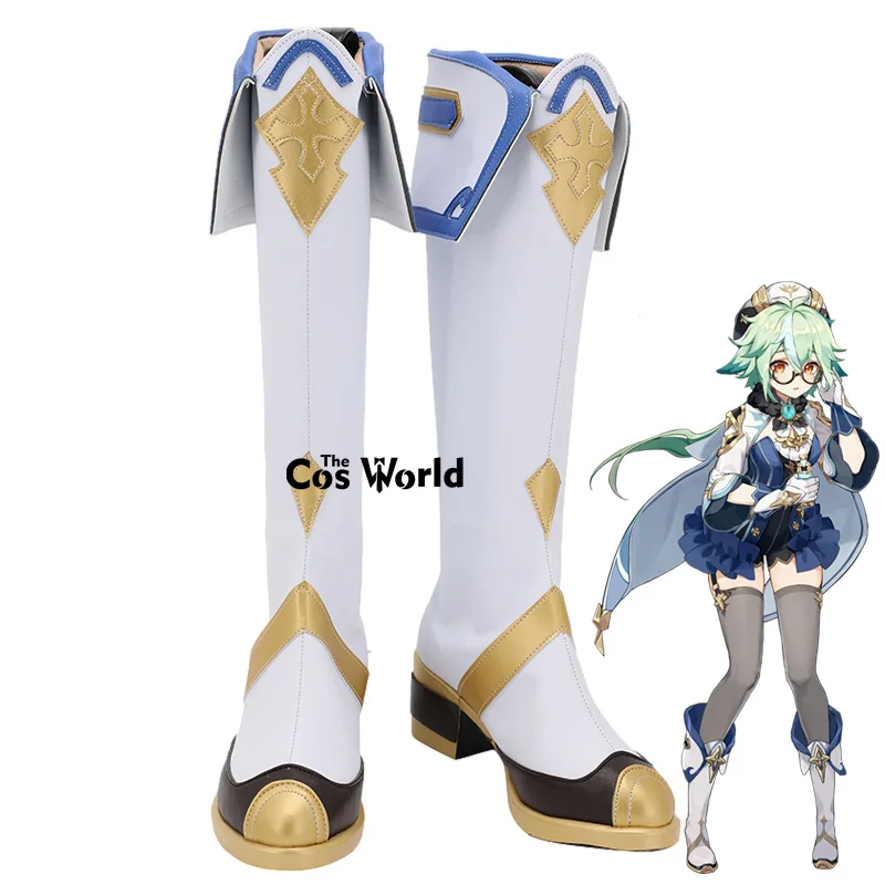 

Genshin Sucrose Games Customize Cosplay Low Heels Shoes Boots