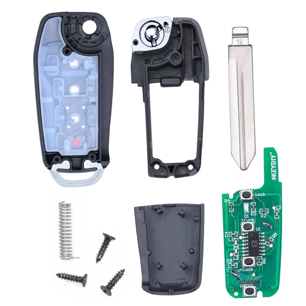 KEYECU OUCD 6000022 Verbesserte 4 Tasten für Ford Flex Focus Fusion Edge Escape Mustang 4D63 80Bit Chip 315 MHz Auto-Fernschlüsselanhänger – Detail 3