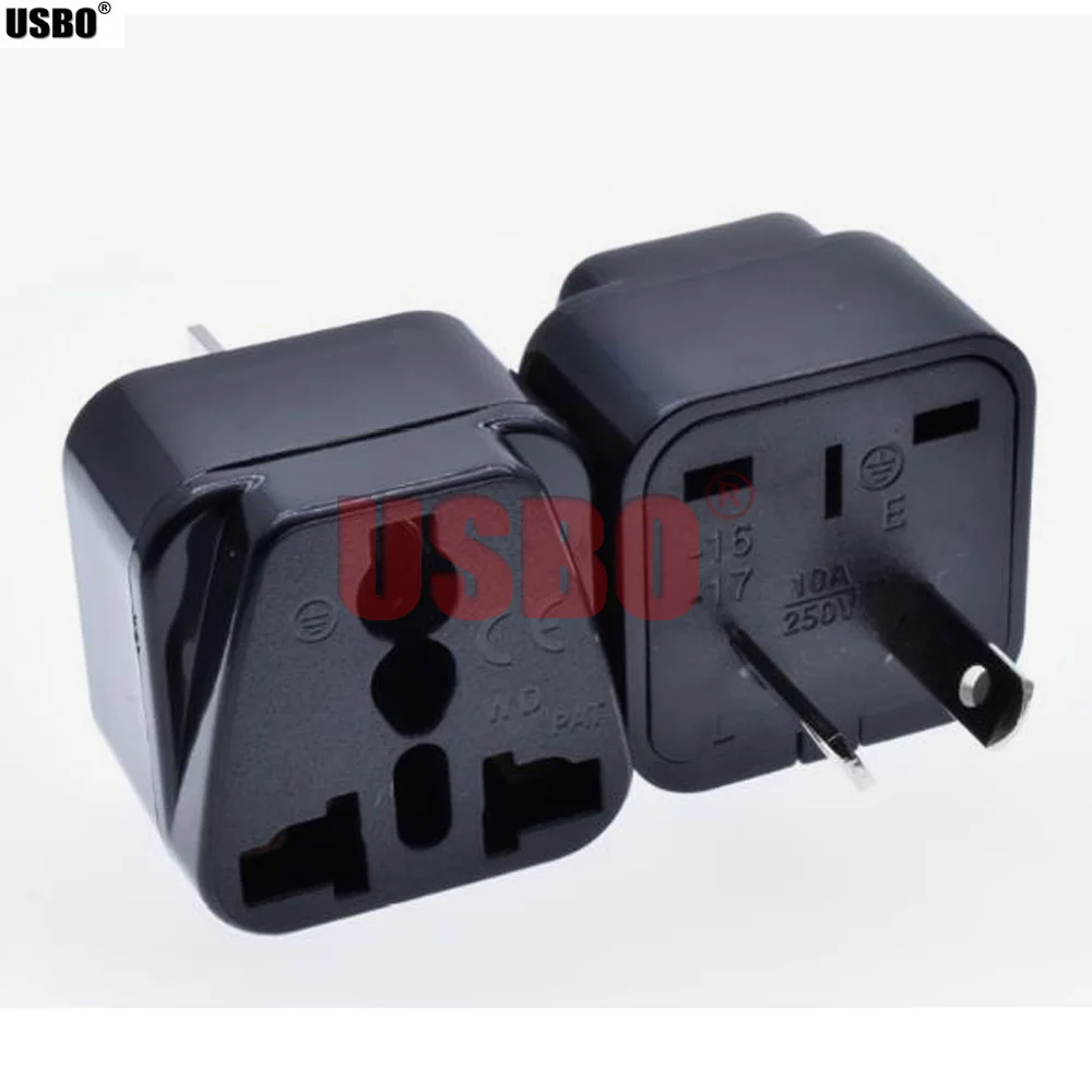 Black white 2 pin 10A 250V Australia New Zealand travel adaptor plug universal socket AU AC power plug socket connector TYPE-C