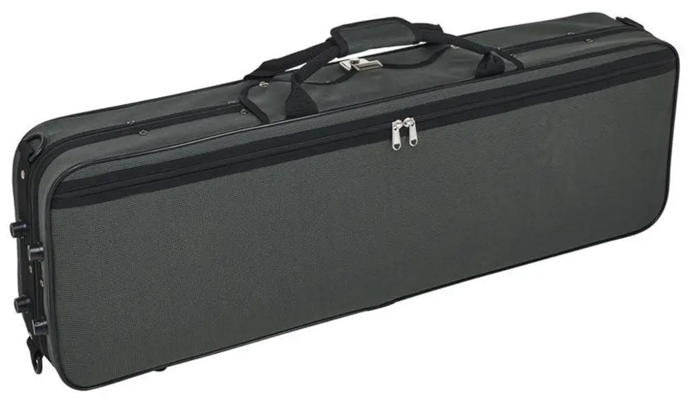 YMmuzik Enhanced Light Weight 4/4 Violin Case Cкрипка كمان Ammoon-Half Moon Shaped w/ Soft Interior 1.5kg