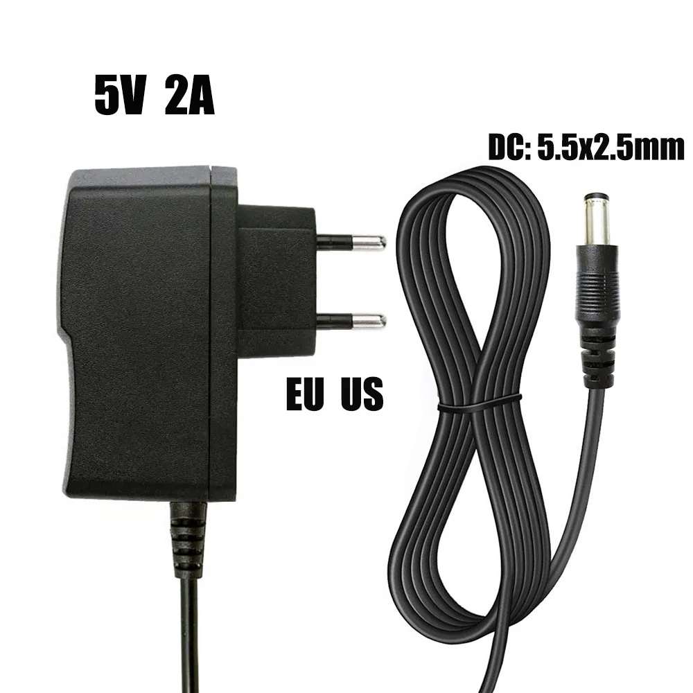 Universal Power Supply DC 5V 2A AC 100V-240V Converter Adapter DC 5V 2A 2000mA Power Supply Charger for Tanix Android TV Box