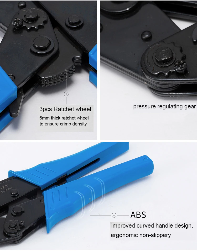 Elektrische Fußboden Infrarot Heizung Film Terminal Crimpen Zange 4-6mm2 11-10AWG Crimper Hand Werkzeuge – Detail 3