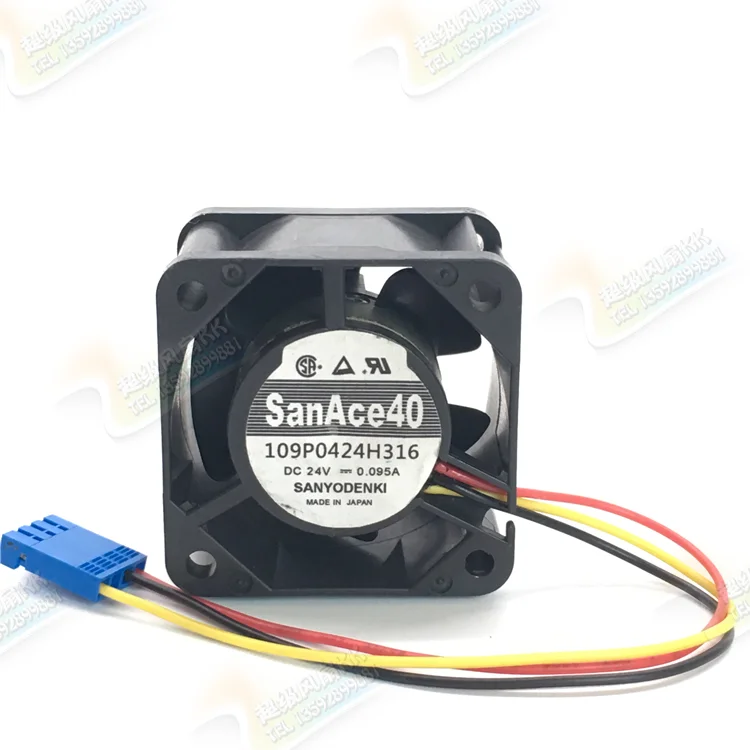 San Ace-ventilador de servidor de 40x40x28mm, ventilador de refrigeración de servidor de 40x4cm, 4028, 24V, 0.18A, 0.095A, 109P0424J3073,