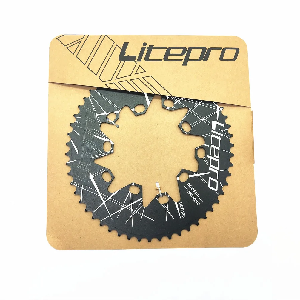 Litepro Oval Double BCD 110/130MM Chainring Folding Bike 54/56/58T Crankset Doval Driveline Bicycle Chainwheel