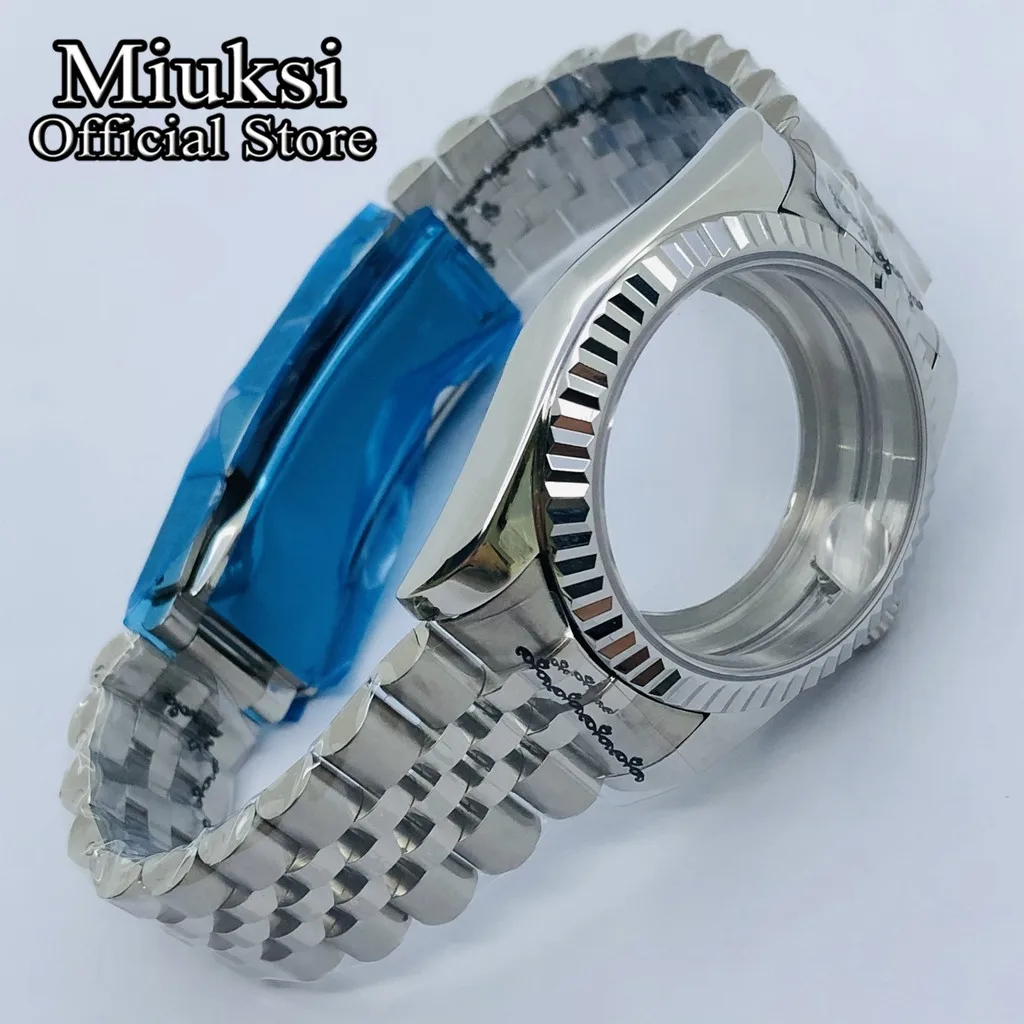 Miuksi 36mm/40mm sapphire glass watch case fit NH35 NH36 NH34 ETA2824 2836 Mingzhu DG2813 3804 Miyota8205 8215 PT5000 movement