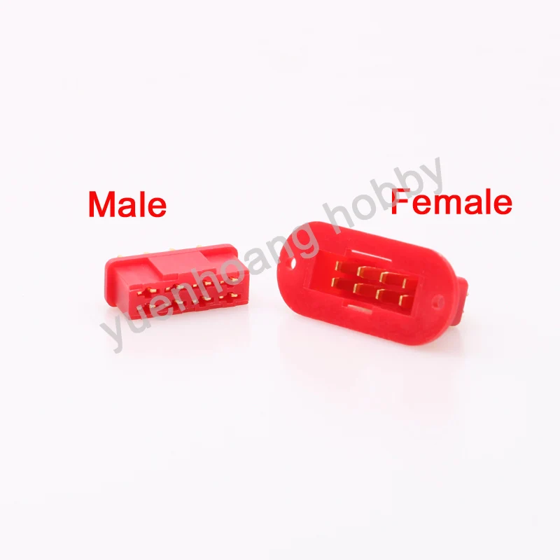 5Pairs Servo Connectors MPX 8 Pins Male Female Plugs Signal Wire 8 Core Connecting Parts for RC Hobby Model Airplane Drone Boat