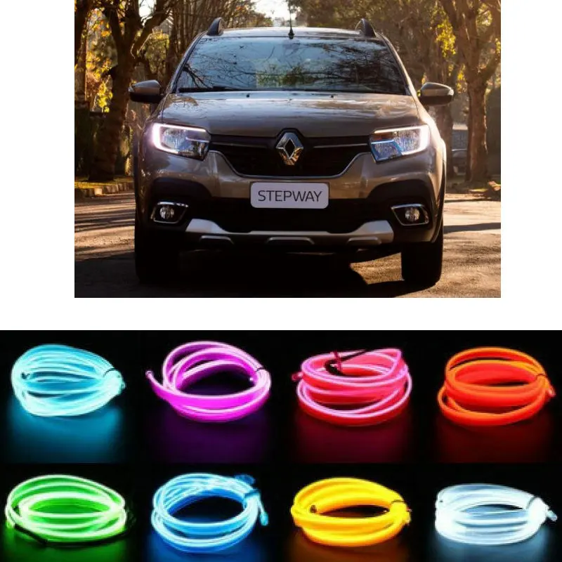 

5m el Atmosphere Lamp Interior Mood Lighting For Renault sandero stepway twingo vel satis wind zoe talisman thalia trafic