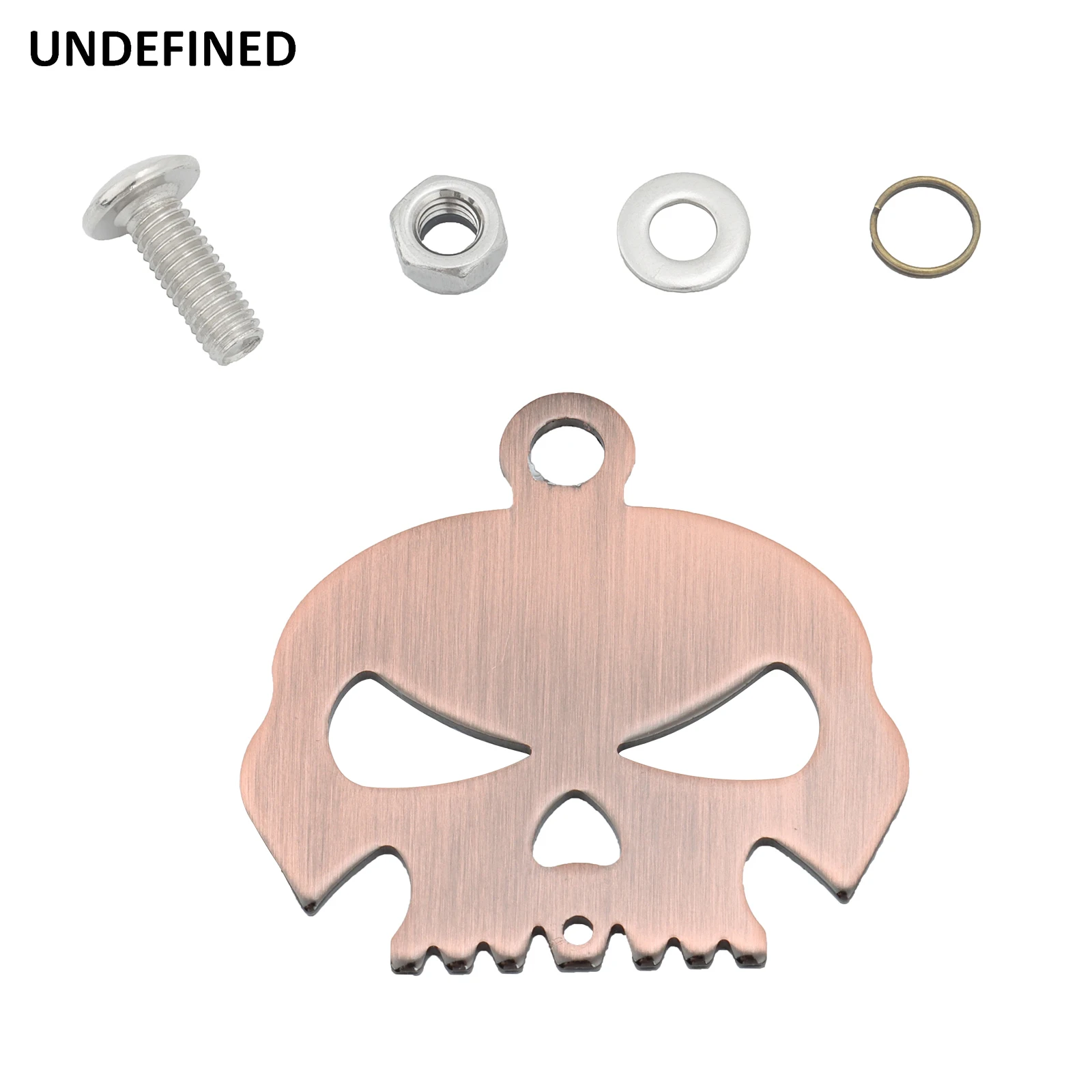 Skull Bell Hanger Mount Motorcycle Bell Holder Kit for Harley Honda Indian Sportster Dyna Softail Universal Bolt &Ring Included