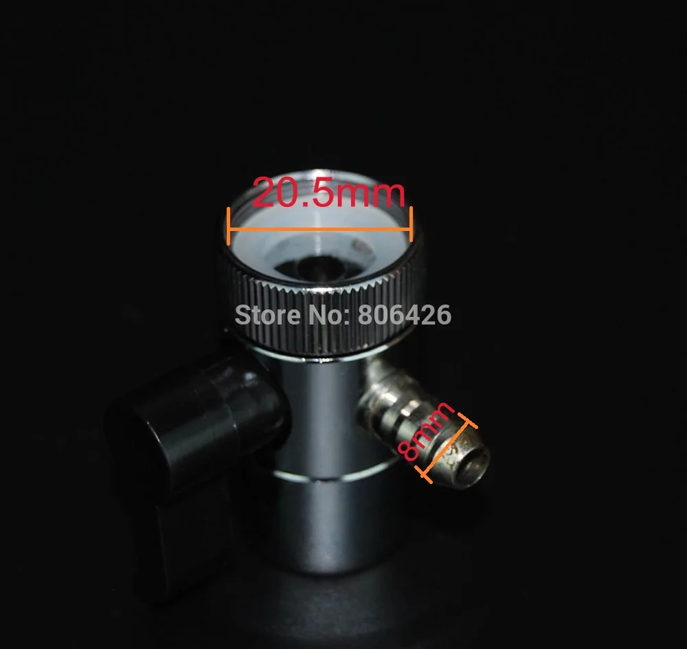 Grifo monomando de acero inoxidable de 20,5mm a 8mm, desviador macho/interruptor de junta de conector/adaptador de válvula de bola/válvula de agua de articulación