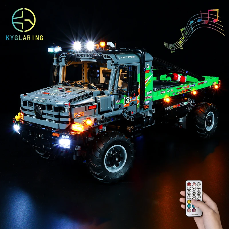 

Kyglaring Led Lighting Set DIY Toys For Technic 42129 4x4 Zetros Trial Truck (Not Included Building Blocks)