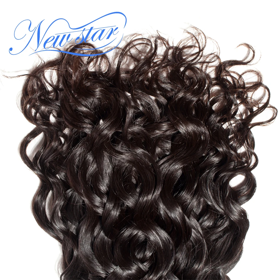 New Star Hair Natural Wave 3 Bundles Peruvian Virgin Hair Weave Extensions Water Wave 100% Unprocessed Raw Human Hair Weaving