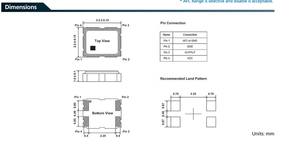 10PCS/ NDK NT3225SA 40M 40MHZ 40.000MHZ crystal oscillator TCXO temperature compensation high precision 3225