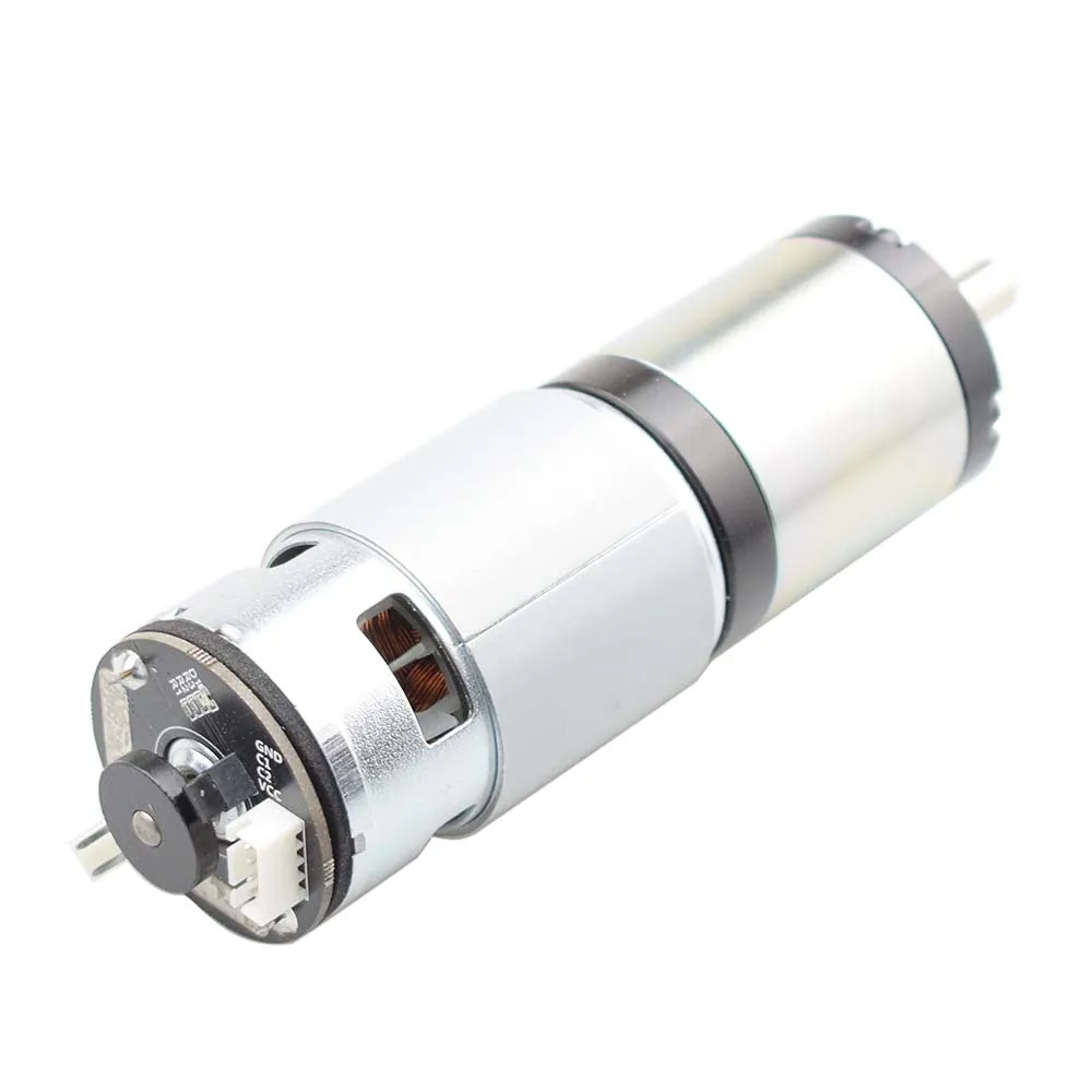 24v 150w motor alto da engrenagem da c.c. do torque com motor planetário do codificador da caixa de engrenagens de 42 mm para o carro esperto grande do robô da roda do mecanum da carga 100kg