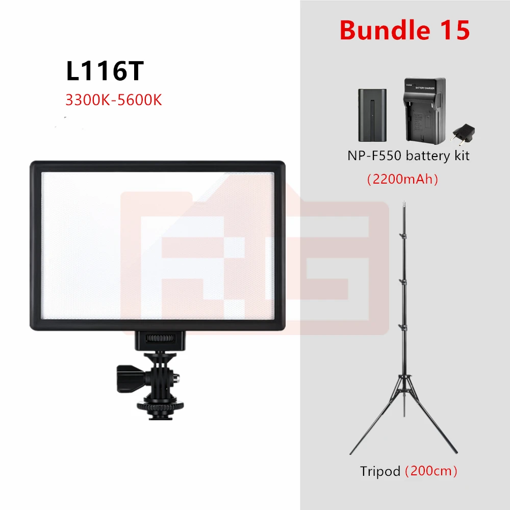 Viltrox L116T Led Video Licht Ultra Dunne Lcd Bi-Color Dimbare Studio Led Verlichting Lamp Panel Voor Camera Dv make-Up Vlog Tiktok