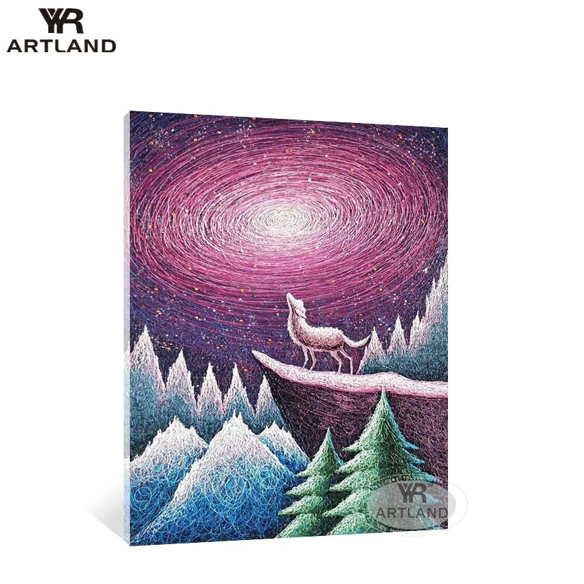 

High quality home wall decor handmade oil painting on canvas hanging picture abstract landscape for living room bedroom unframed