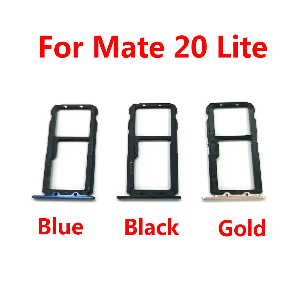 

New For Huawei Mate 20 Lite Sim Card Tray Slot Holder Socket Adapter Connector Repair Parts Replacement