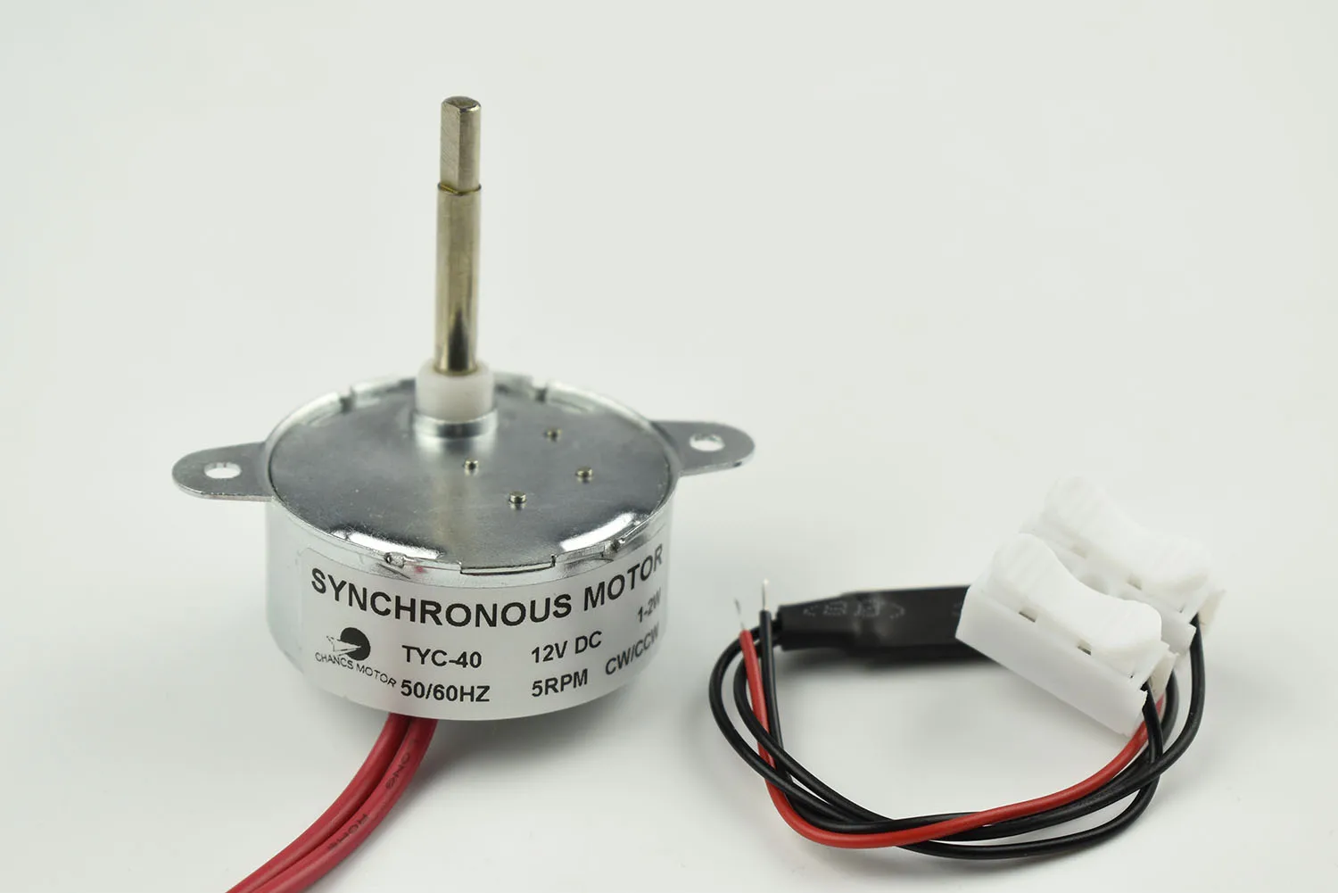 CHANCS Synchronous Motor TYC-40 DC 12V 5RPM CW/CCW