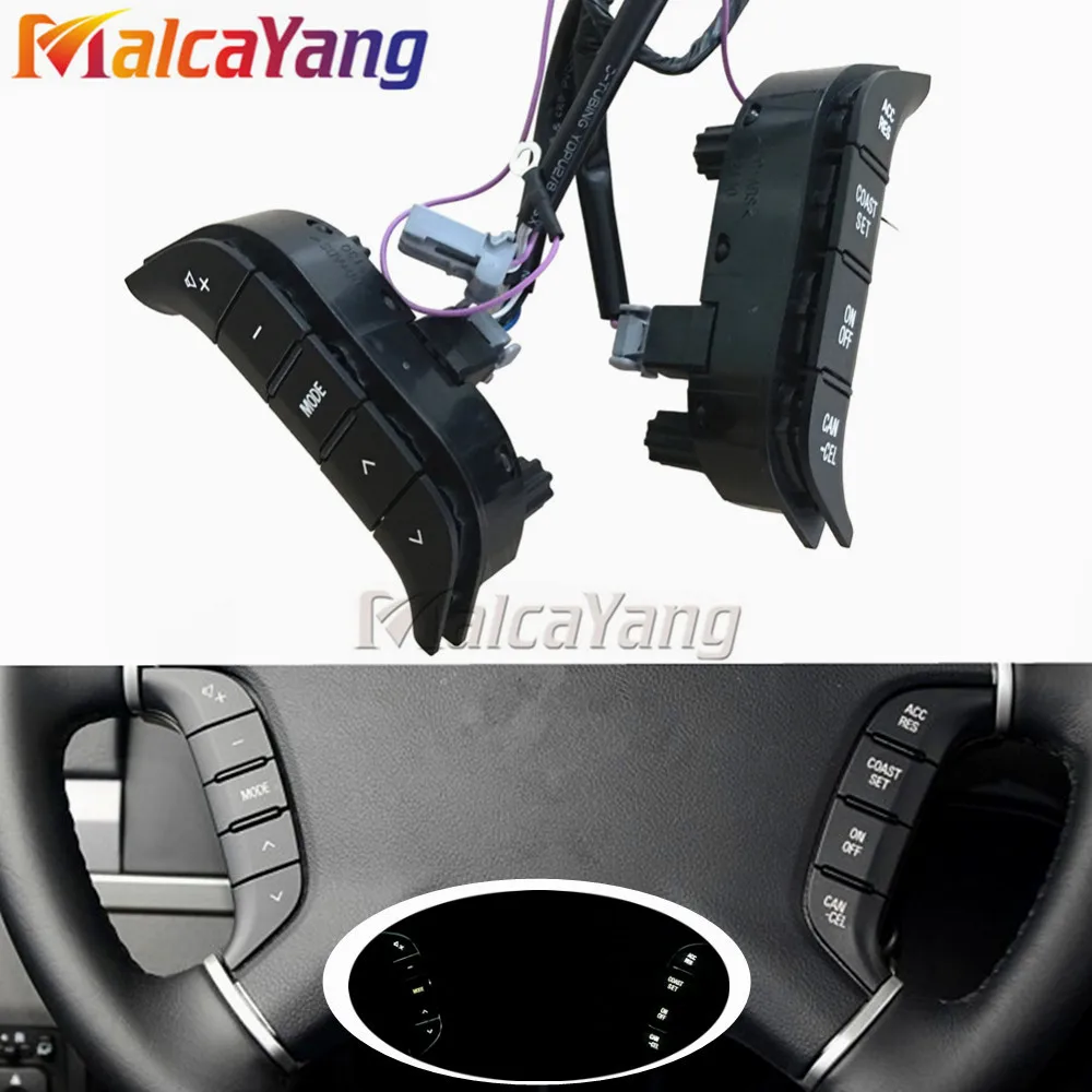 Left + Right Wheel Switch Audio Radio Control For Mitsubishi Pajero 2007 2008 2009 2010 2011 2012 2013 2014 2015 2016