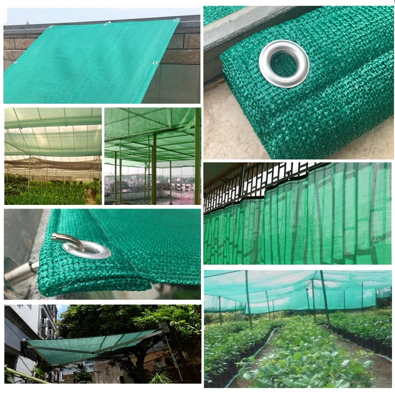 80% Green Sunshade Net Garden Patio Pool Window Awning Rooftop Awning Door Canopy Awning Camping Picnic Tent Fence Shading Net