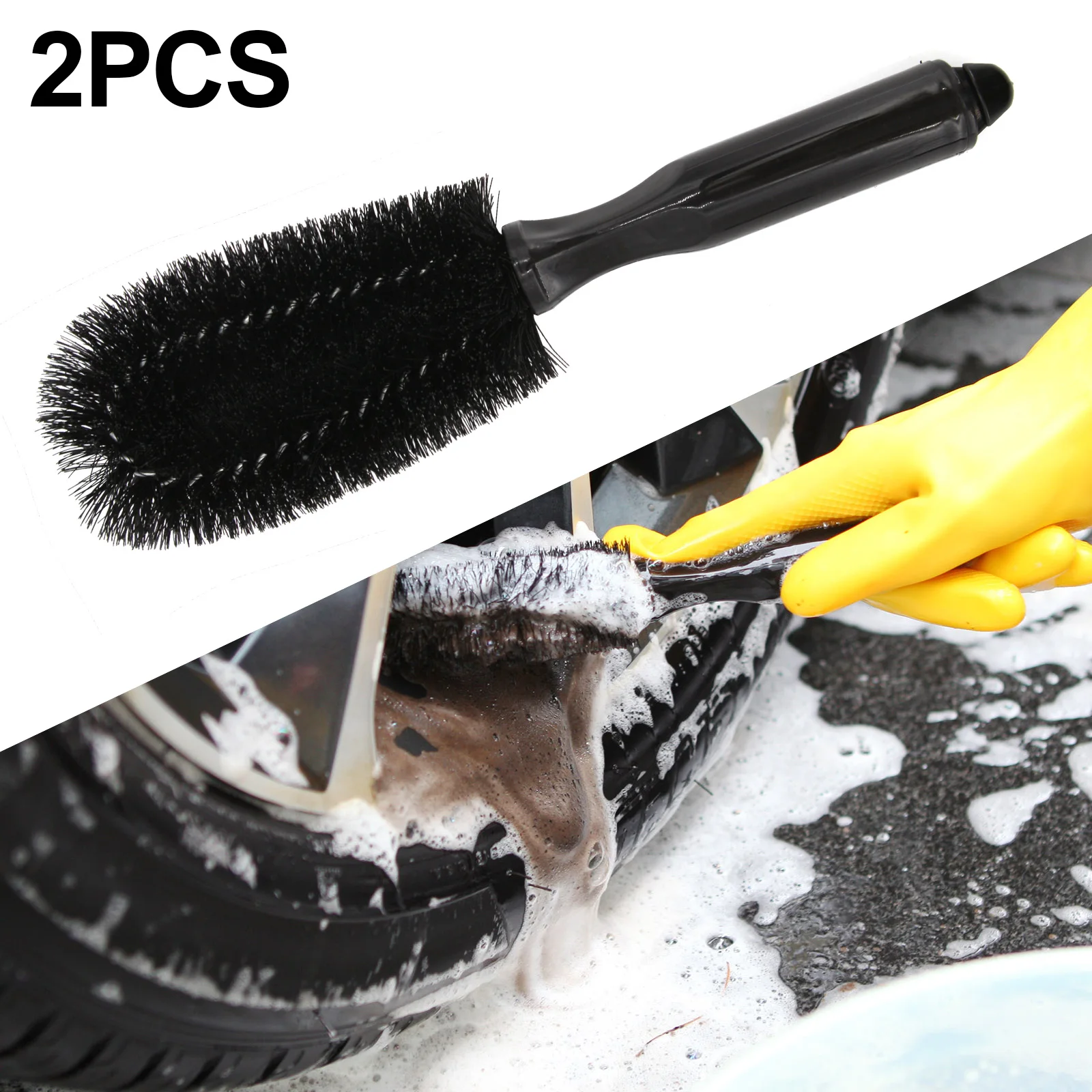 

Auto Rim Scrubber Wheel Brush Cleaner Motorcycle Truck Vehicle Car Cleaning Kit Wash Tire Detailing Tools Car Accessories