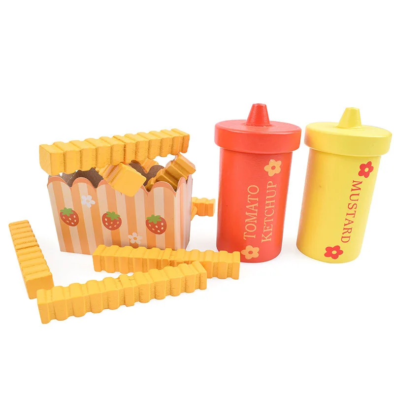 Magnetisches Werkzeug Küche Montessori Gehirnspiel Spielzeug Hamburger Spielhaus Spielzeug Simulation Gewürz Backen Spielzeug Holz Lernspielzeug