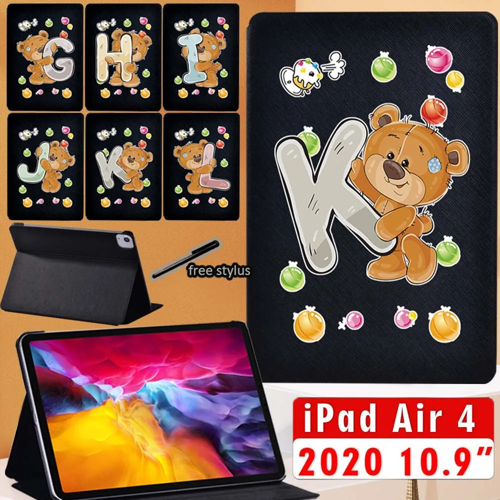 For IPad Air 4 10.9 Inch 2020 PU Leather Tablet Stand Folio Cover A2316 A2324 A2325 A2072 for IPad Air 4th Case