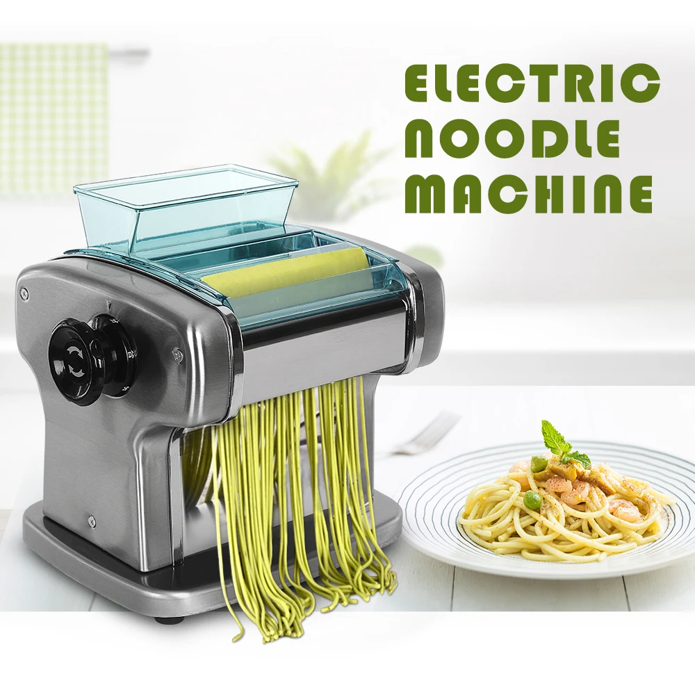 ITOP Electric Two Cutters Noodle Pasta Maker Stainless Steel Noodle Machine Lasagne Spaghetti Maker Machine 135W 5kg/h IT-FKM2