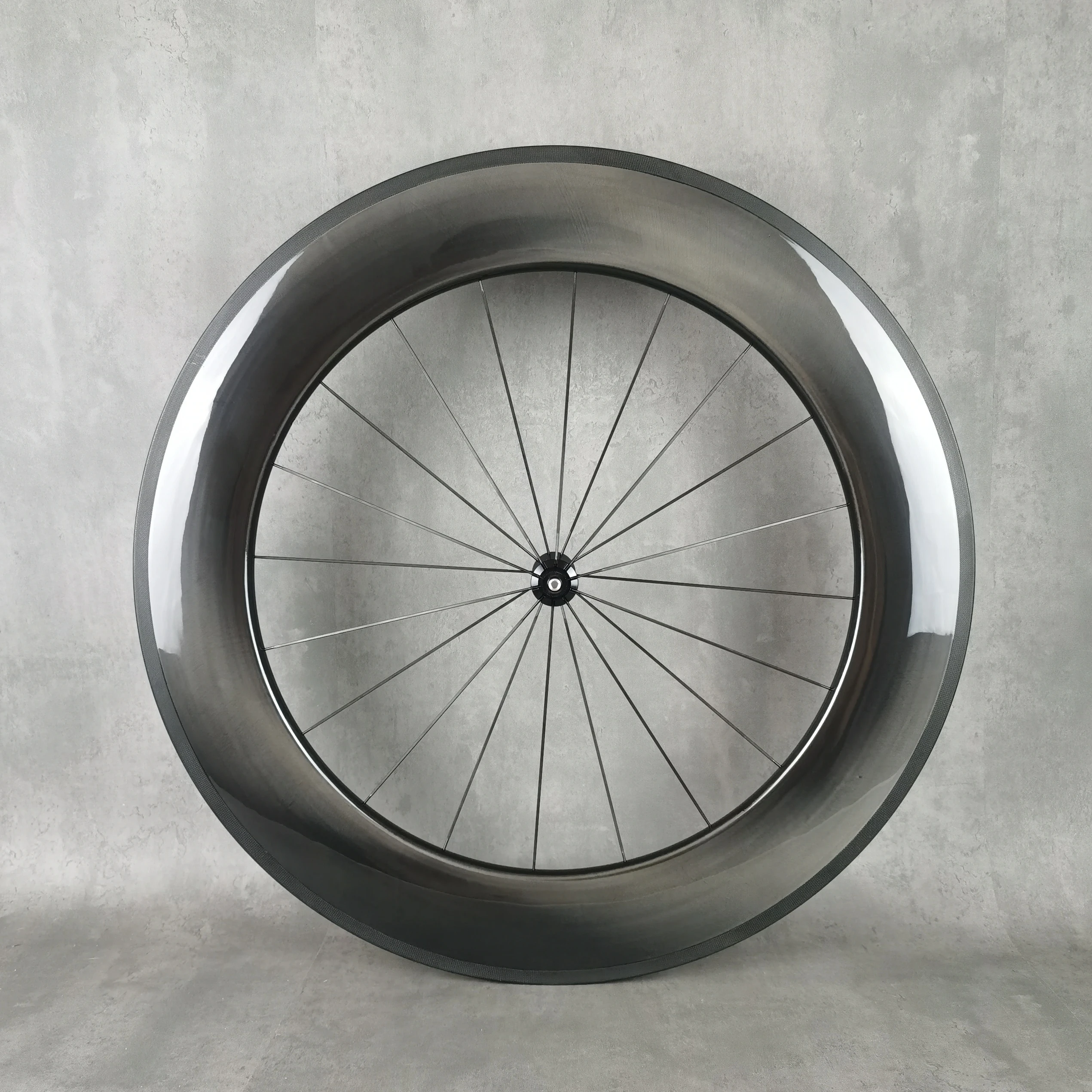 Ruote in carbonio per bici da strada, freno 700C, V, profondità 88mm, larghezza 25mm, copertoncino/tubolare, finitura lucida UD, ruote con telaio