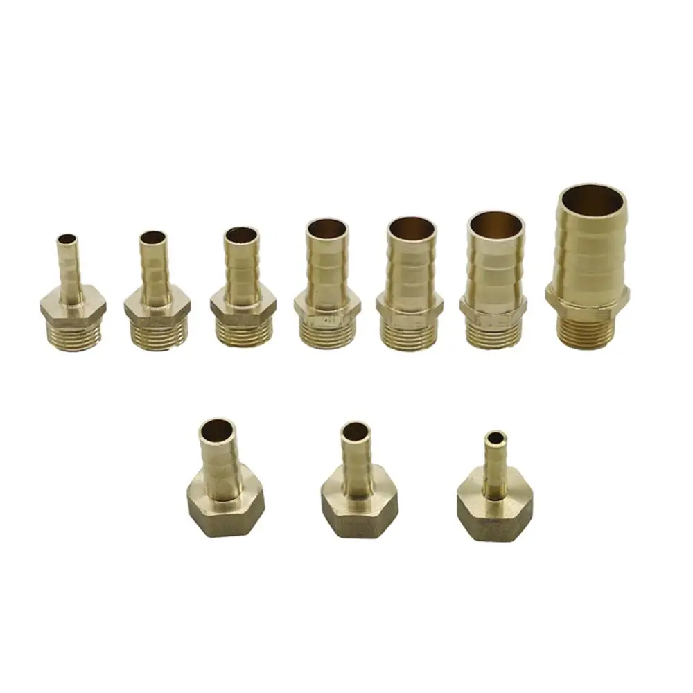 Brass 6mm 8mm 10mm 12mm 14mm 16mm 19mm Hose Barbed Tail Fitting 3/8