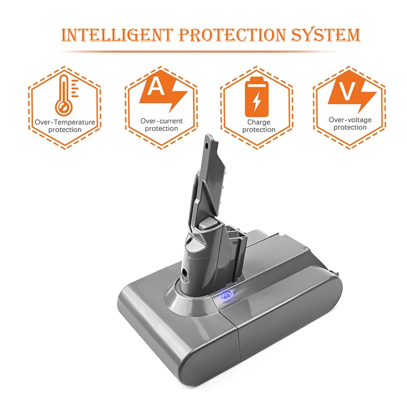 6000mAh 21.6V per Dyson V7 batteria Motorhead Animal Trigger Car Boat assoluto V7 batteria di ricambio aspirapolvere portatili