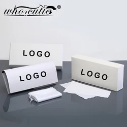 NO MOQ Sunglasses Case PU Leather Fashion Soft Bag Pouch Cloth Set Eyeglasses Box Protection Package Can Custom Printing Logo