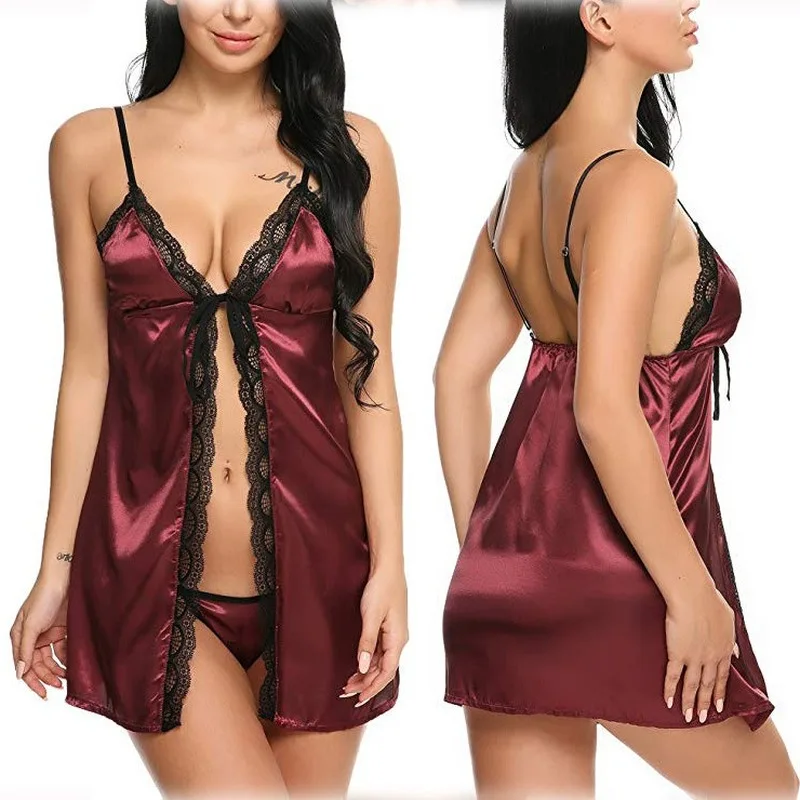 Sexy Lingerie Erotic underwear Exotic Apparel dresses Sex Porno Costumes nightgown vestido sexy sleepwear Plus Size for Women