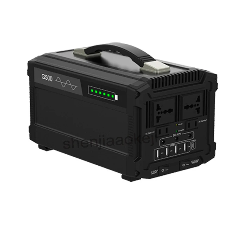 G500 Energy Storage แหล่งจ่ายไฟ110V/220V Sine Wave เครื่องกำเนิดไฟฟ้าพลังงานแสงอาทิตย์ Supply กลางแจ้ง Led home 1Pc