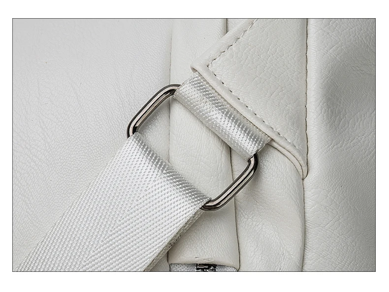 Multifunctional Backpack Women Leather Backpacks Female White School Bags For Teenage Girls Shoulder Bag Travel BackPack Mochila