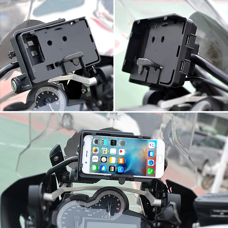 Free shipping make for  BMW Motorcycle Mobile Phone Navigation Bracket R1200GS Waterfowl Adv/S1000XR/RS/F700GS/800GS