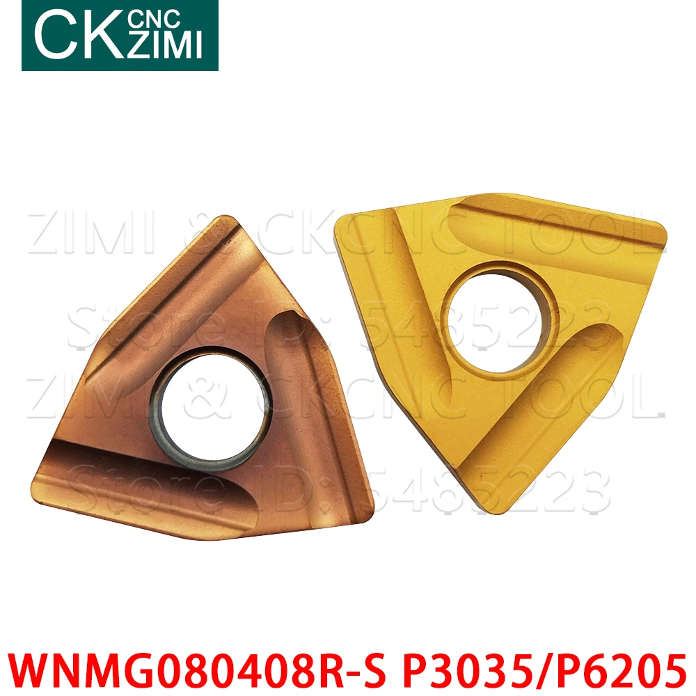 WNMG080408R-S P3035 WNMG080408R-S P6205 Làm Khe Biến Dạng Kim Loại CNC Tiện Dụng Cụ WNMG 080408 R Cho Thép Không Gỉ