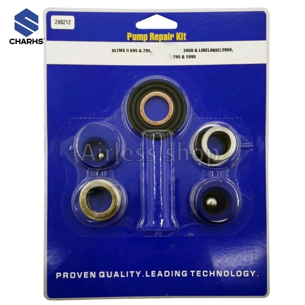 Airless Sprayers Pump Repair Kit 244194/248212/248213/249123/244199 Pump Sealing fits Airless sprayer 390 695 795 1095 5900 7900